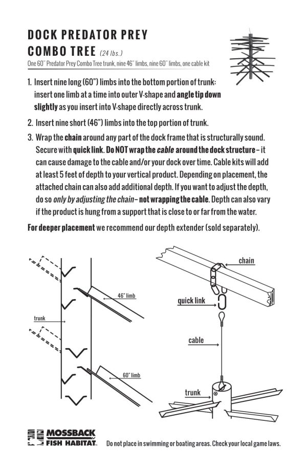 Dock PP Combo Tree instructions