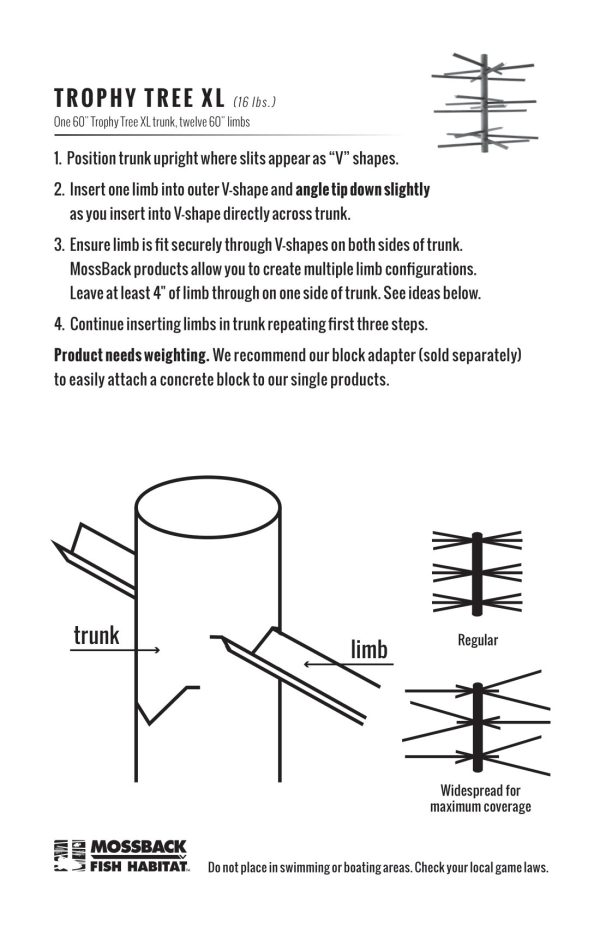 Trophy Tree XL instructions