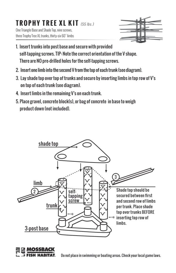 Trophy Tree XL Kit instructions