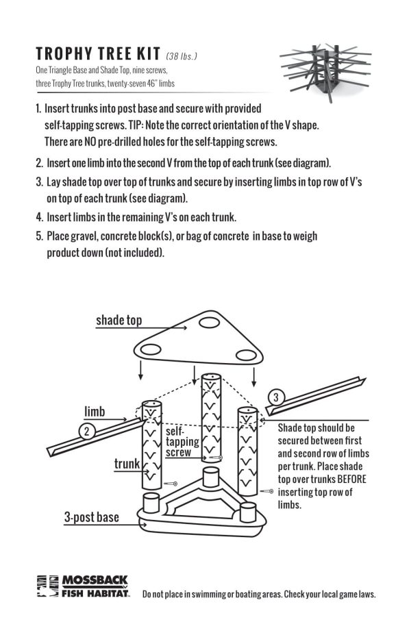Trophy Tree Kit instructions